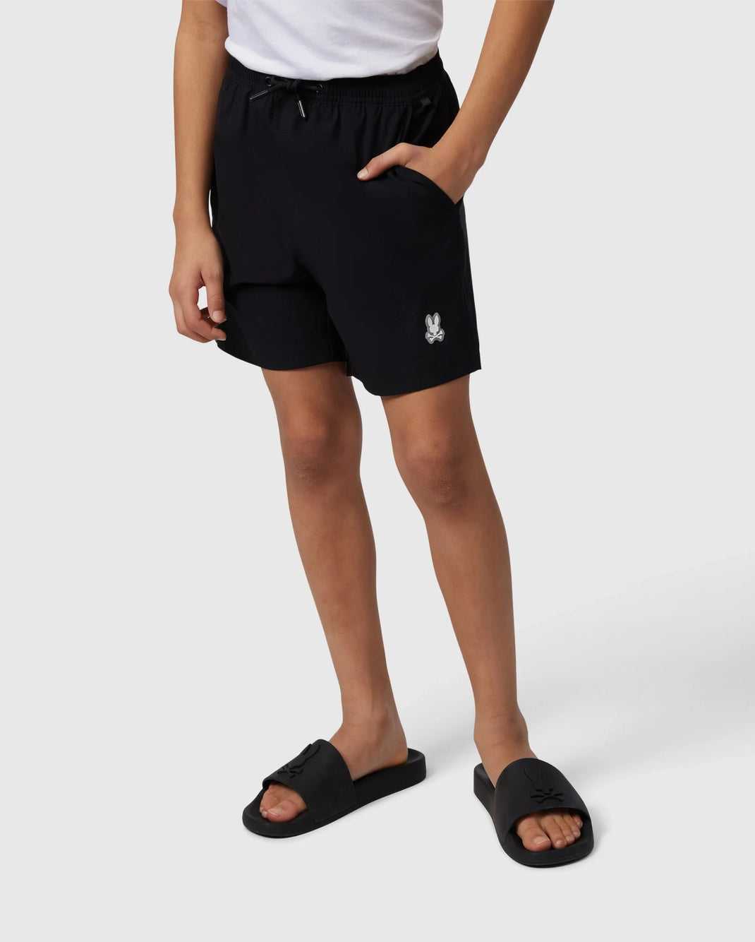 Slip de Bain Psycho Bunny Malta Hydrochromic Swim Trunk Noir Enfant | ORL-67301390